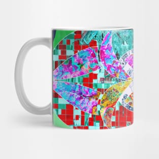 hazard in the city, colllage art of urban mapping Mug